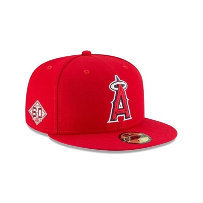 Los Angeles Angels Gorra | New Era MLB 60th Anniversary Authentic Collection 59fifty Fitted Cap Mexico - Rojos